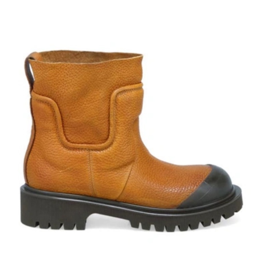 A.S.98 Theodore Chunky Platform Boot in Honey size 40EU